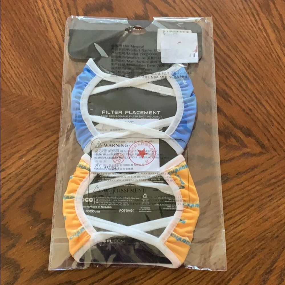 NFL Chargers Face Masks